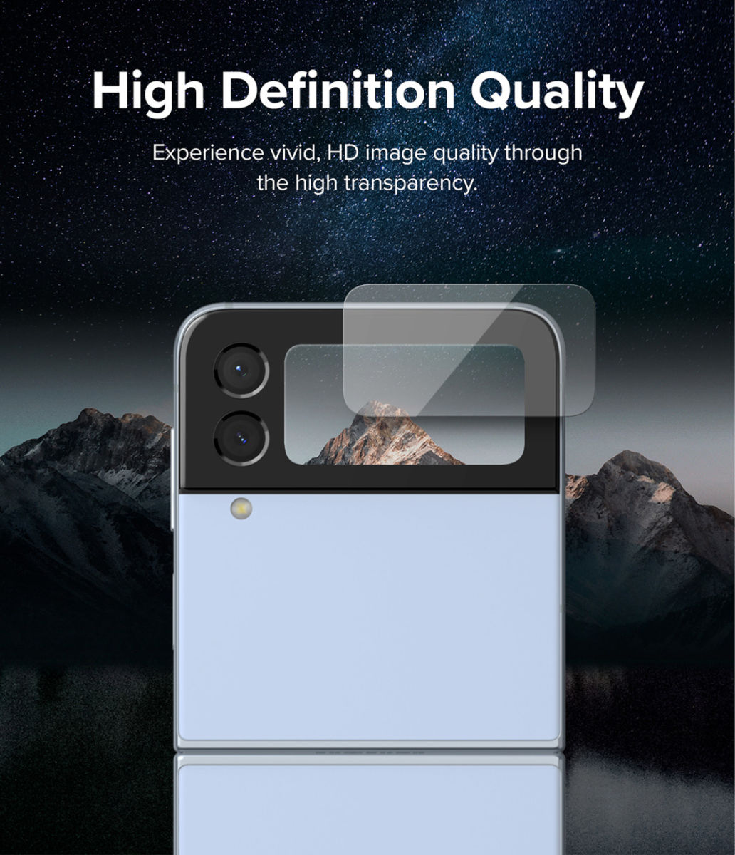 Ringke Cover Display Samsung Galaxy Z Flip 4 Screen Protector (3-Pack) afbeelding 11