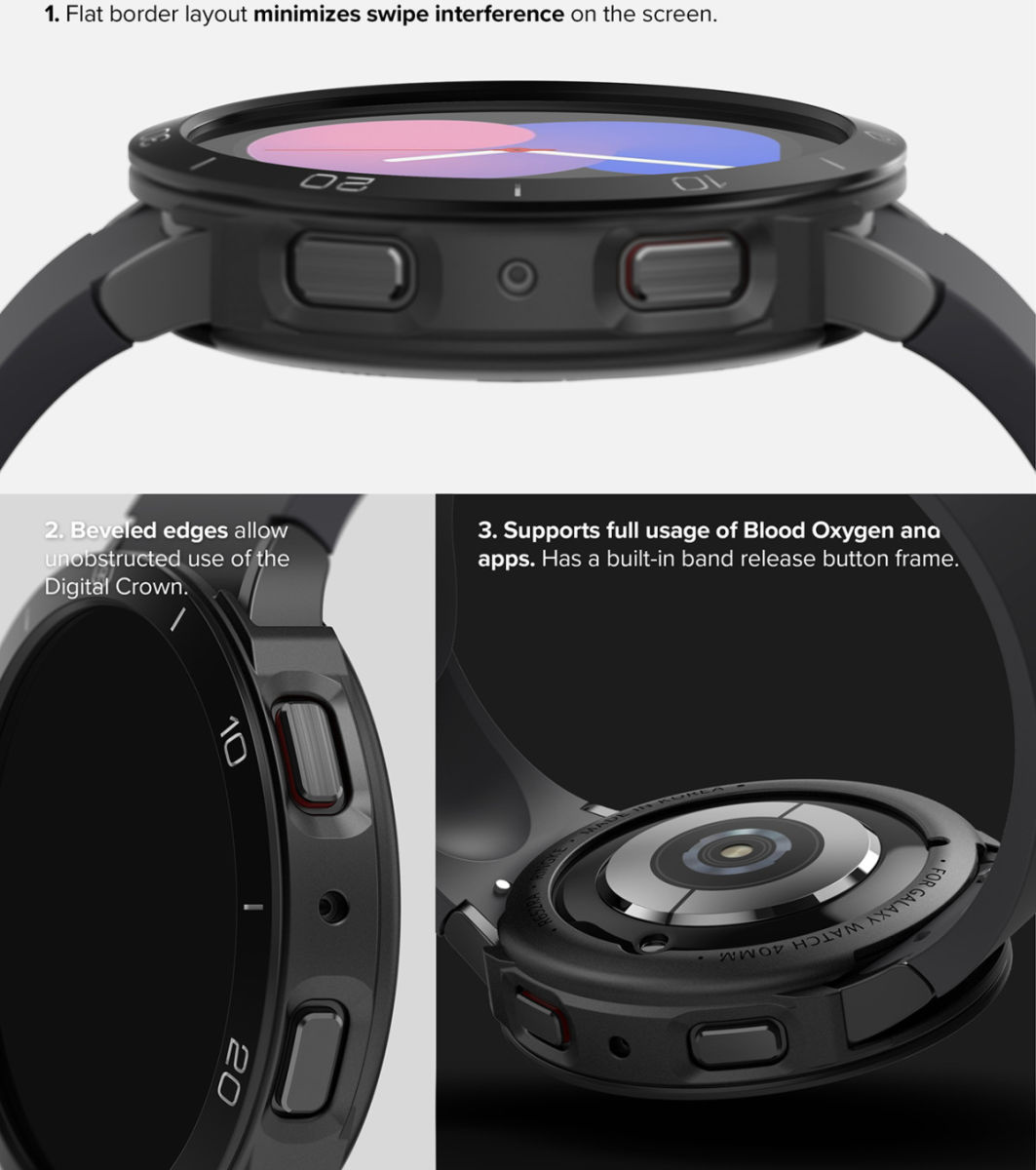 Ringke Air Sports - Bezel Styling Galaxy Watch 5 40MM - Zwart/Zwart afbeelding 7