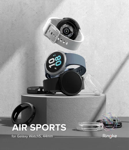 Ringke Air Sports - Samsung Galaxy Watch 5 44MM Hoesje - TPU - Zwart afbeelding 14