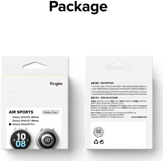 Ringke Air Sports - Samsung Galaxy Watch 5 Pro Hoesje - TPU - Transparant afbeelding 12