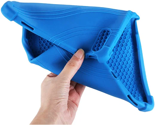 Lenovo Tab P12 Pro Kinder Tablethoes Siliconen met Kickstand Blauw afbeelding 6