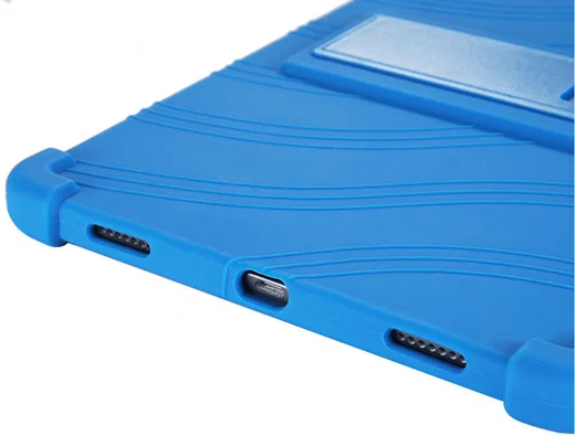 Lenovo Tab P12 Pro Kinder Tablethoes Siliconen met Kickstand Blauw afbeelding 8