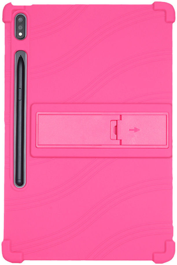 Lenovo Tab P12 Pro Kinder Tablethoes Siliconen met Kickstand Roze afbeelding 1