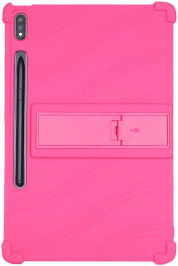 Lenovo Tab P12 Pro Kinder Tablethoes Siliconen met Kickstand Roze afbeelding 1