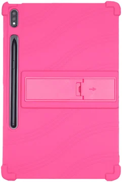 Lenovo Tab P12 Pro Kinder Tablethoes Siliconen met Kickstand Roze