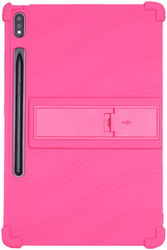 Lenovo Tab P12 Pro Kinder Tablethoes Siliconen met Kickstand Roze afbeelding