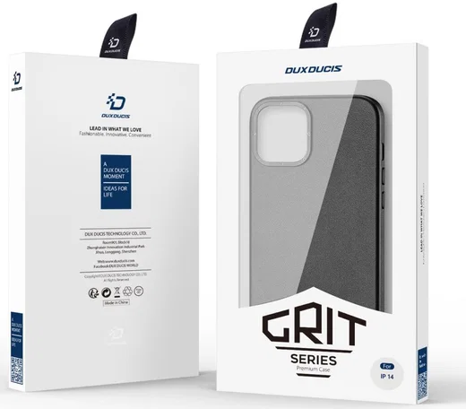 Dux Ducis Grit Apple iPhone 14 Hoesje MagSafe Back Cover Zwart afbeelding 11