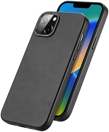 Dux Ducis Grit Apple iPhone 14 Hoesje MagSafe Back Cover Zwart afbeelding 2