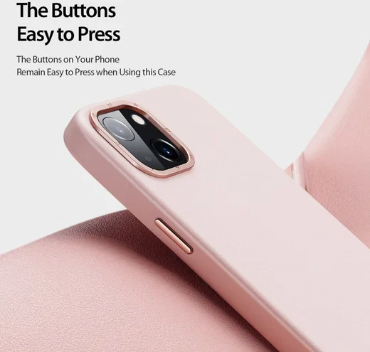 Dux Ducis Grit Apple iPhone 14 Hoesje MagSafe Back Cover Roze afbeelding 8