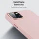 Dux Ducis Grit Apple iPhone 14 Hoesje MagSafe Back Cover Roze afbeelding 7