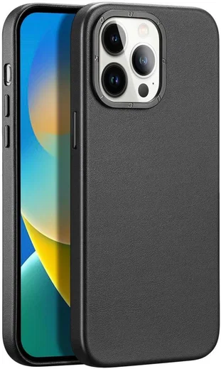 Dux Ducis Grit Apple iPhone 14 Pro Max Hoesje MagSafe Back Cover Zwart afbeelding 1
