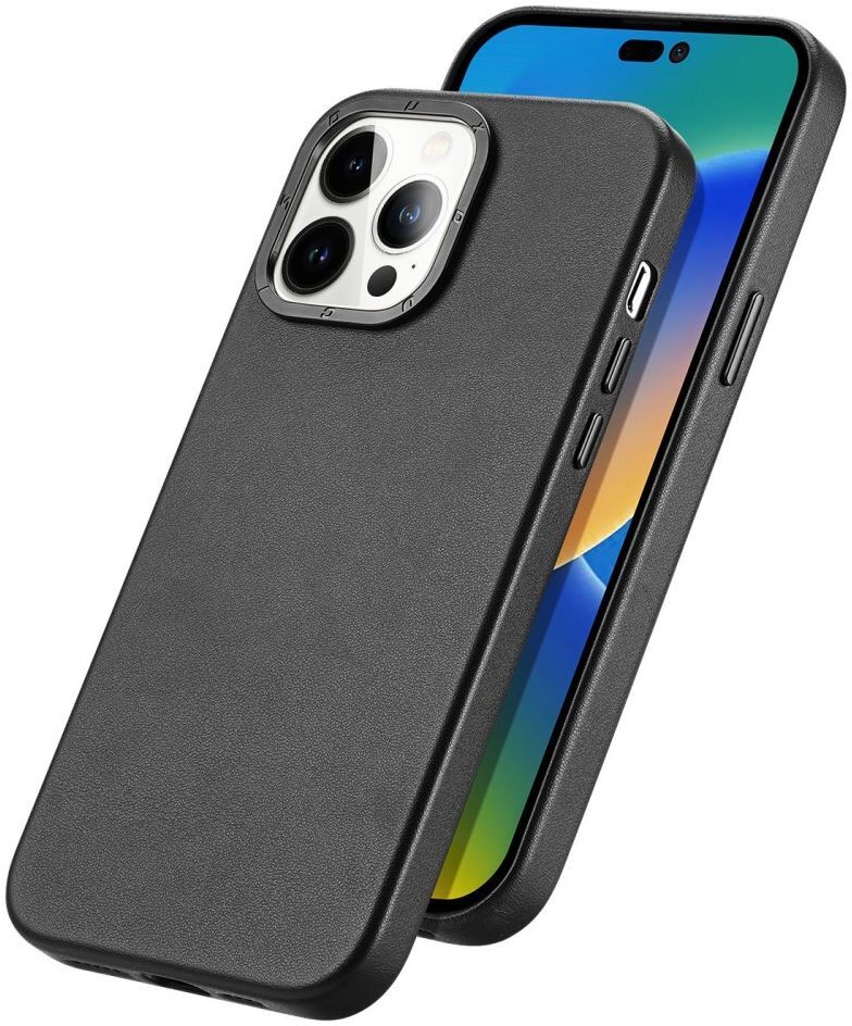 Dux Ducis Grit Apple iPhone 14 Pro Max Hoesje MagSafe Back Cover Zwart afbeelding 2