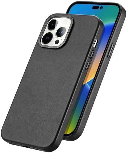 Dux Ducis Grit Apple iPhone 14 Pro Max Hoesje MagSafe Back Cover Zwart afbeelding 2