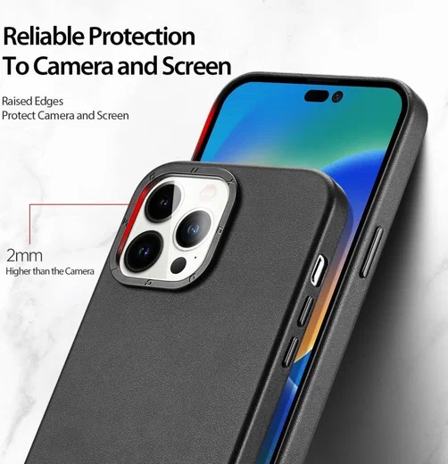 Dux Ducis Grit Apple iPhone 14 Pro Max Hoesje MagSafe Back Cover Zwart afbeelding 6