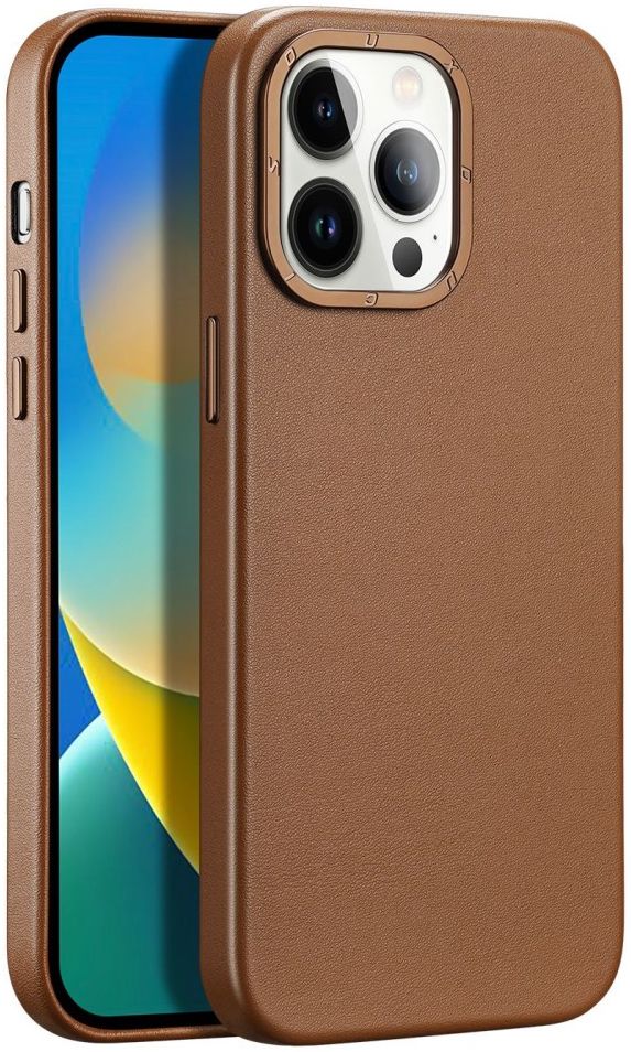 Dux Ducis Grit Apple iPhone 14 Pro Max Hoesje MagSafe Back Cover Bruin afbeelding 1