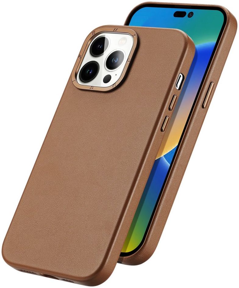 Dux Ducis Grit Apple iPhone 14 Pro Max Hoesje MagSafe Back Cover Bruin afbeelding 2