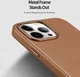 Dux Ducis Grit Apple iPhone 14 Pro Max Hoesje MagSafe Back Cover Bruin afbeelding 7