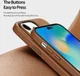Dux Ducis Grit Apple iPhone 14 Pro Max Hoesje MagSafe Back Cover Bruin afbeelding 8