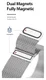 Dux Ducis Milanese Staal - Universeel Smartwatch Bandje 20MM - Zwart afbeelding 2