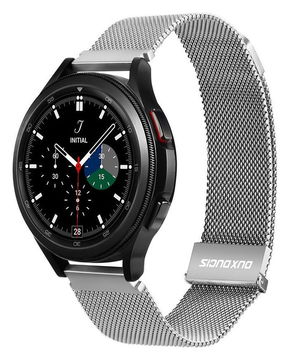 Dux Ducis Milanese Staal - Universeel Smartwatch Bandje 20MM - Zilver