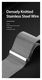 Dux Ducis Milanese Staal - Universeel Smartwatch Bandje 20MM - Zilver afbeelding 3