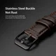 Dux Ducis Business - Universeel Smartwatch Bandje 20MM - Kunstleer - Coffee afbeelding 5