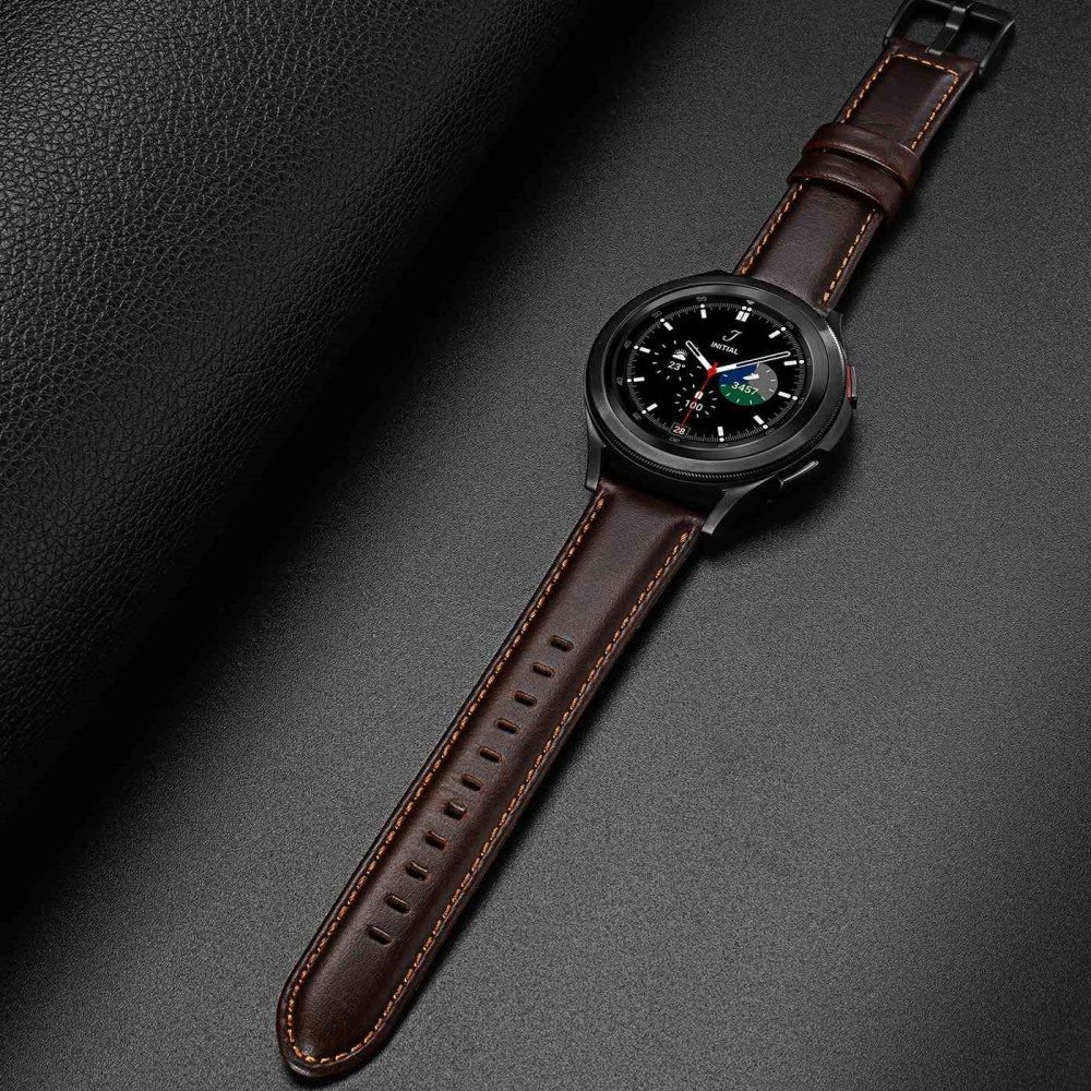 Dux Ducis Business - Universeel Smartwatch Bandje 20MM - Kunstleer - Coffee afbeelding 4