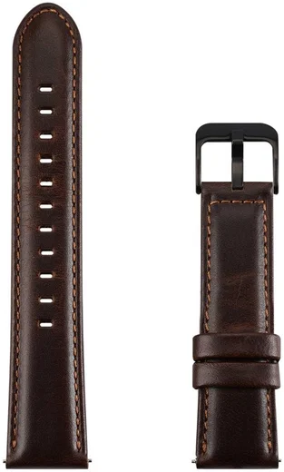Dux Ducis Business - Universeel Smartwatch Bandje 20MM - Kunstleer - Coffee afbeelding 2