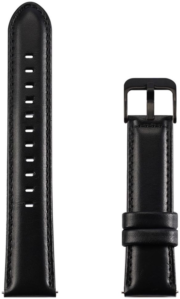 Dux Ducis Business - Universeel Smartwatch Bandje 22MM - Kunstleer - Zwart afbeelding 2