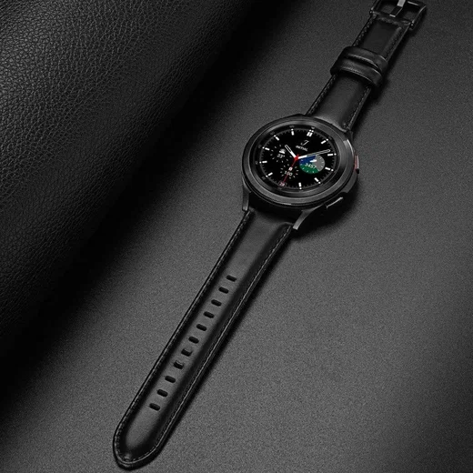 Dux Ducis Business - Universeel Smartwatch Bandje 22MM - Kunstleer - Zwart afbeelding 4