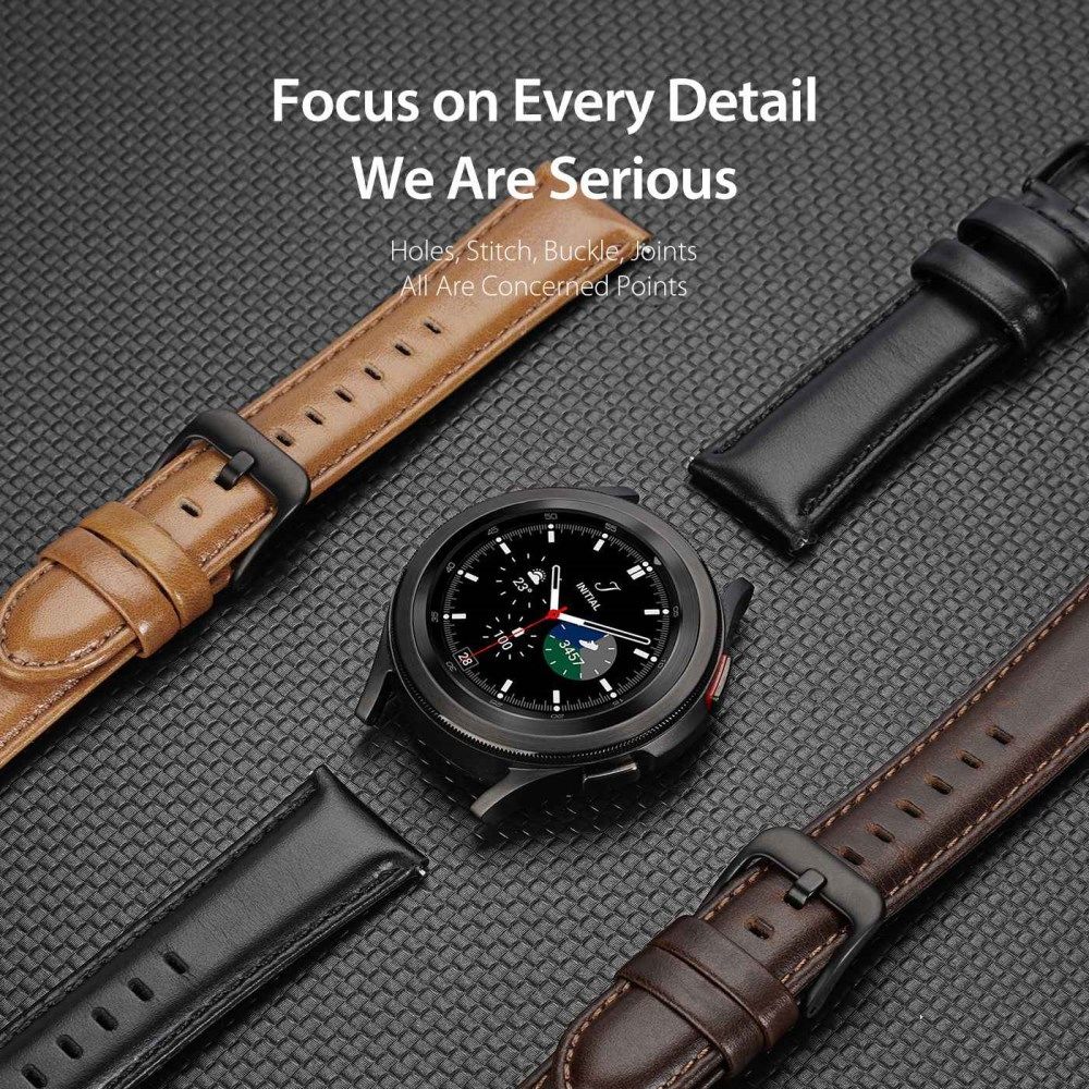Dux Ducis Business - Universeel Smartwatch Bandje 22MM - Kunstleer - Zwart afbeelding 8