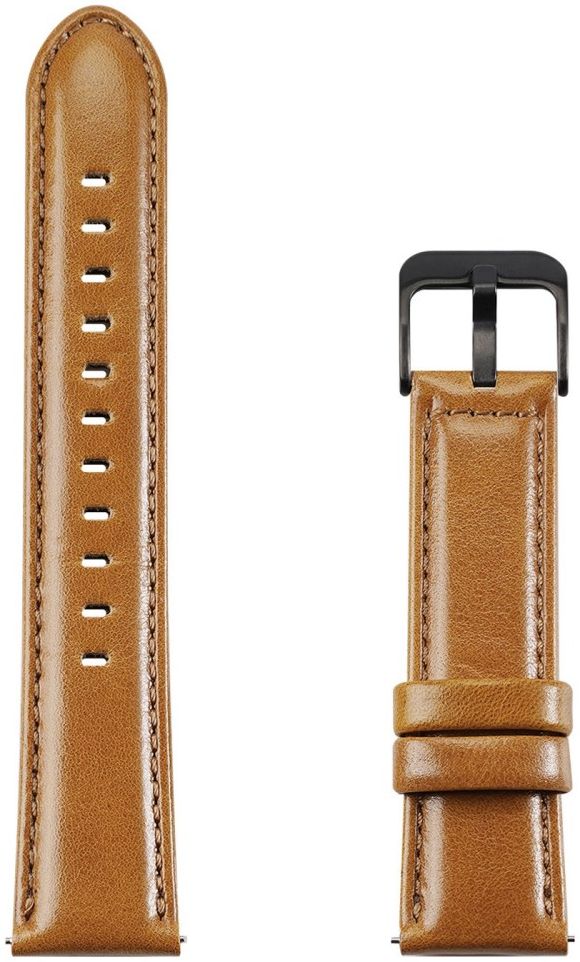 Dux Ducis Business - Universeel Smartwatch Bandje 22MM - Kunstleer - Bruin afbeelding 2