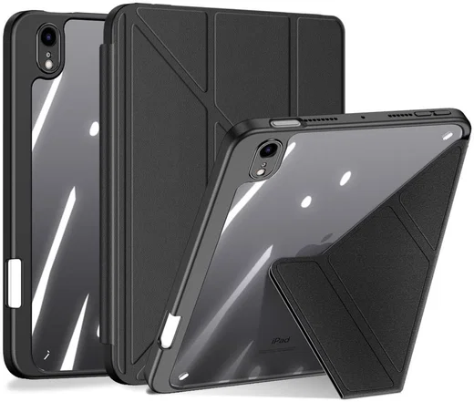 Dux Ducis Magi Series Apple iPad Mini 7/6 Hoes V-Fold Book Case Zwart afbeelding 1