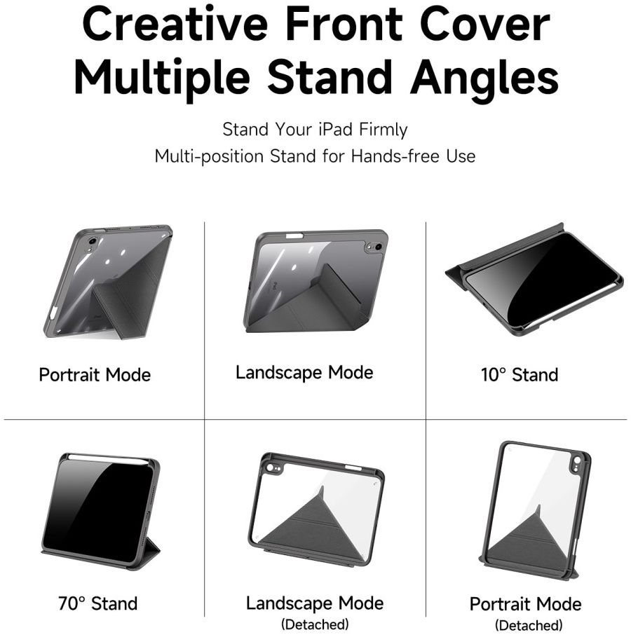 Dux Ducis Magi Series Apple iPad Mini 7/6 Hoes V-Fold Book Case Grijs afbeelding 9