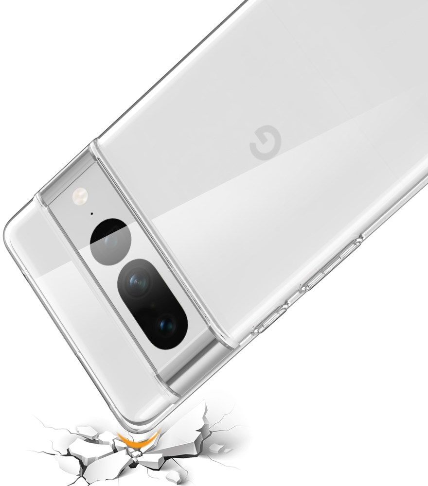 Google Pixel 7 Pro Hoesje Dun TPU Back Cover Transparant afbeelding 3