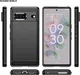 Google Pixel 7 Hoesje Geborsteld TPU Flexibele Back Cover Zwart afbeelding 9