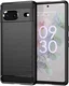 Google Pixel 7 Hoesje Geborsteld TPU Flexibele Back Cover Zwart afbeelding 2
