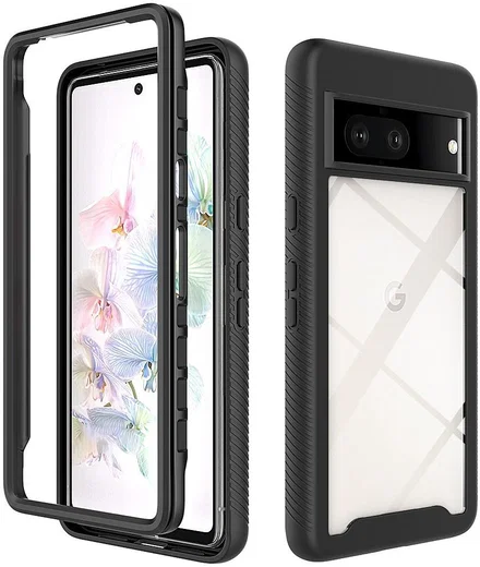 Google Pixel 7 Hoesje Volledig Schokbestendig Cover Zwart afbeelding 1