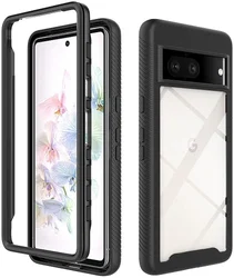 Google Pixel 7 Hoesje Volledig Schokbestendig Cover Zwart afbeelding