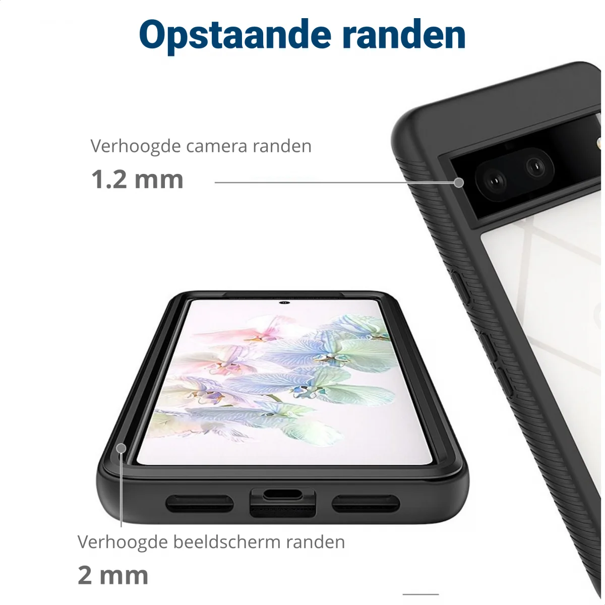 Google Pixel 7 Hoesje Volledig Schokbestendig Cover Zwart afbeelding 7