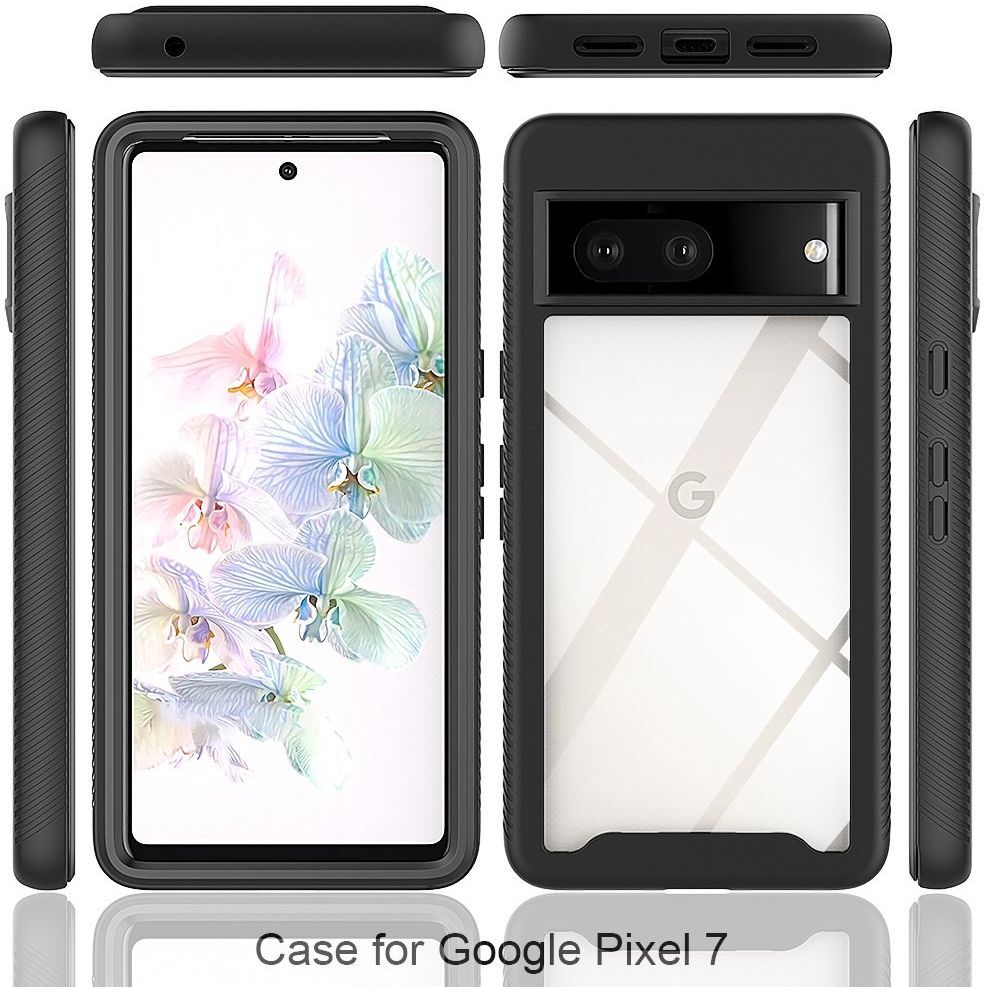 Google Pixel 7 Hoesje Volledig Schokbestendig Cover Zwart afbeelding 8