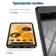 Google Pixel 7 Pro Hoesje Volledig Schokbestendig Hybride Cover Zwart afbeelding 6