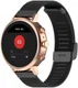 Universeel Milanees Smartwatch 18MM Bandje - Roestvrij Staal - Zwart afbeelding 1