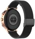 Universeel Milanees Smartwatch 18MM Bandje - Roestvrij Staal - Zwart afbeelding 2
