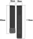 Universeel Milanees Smartwatch 18MM Bandje - Roestvrij Staal - Zwart afbeelding 7