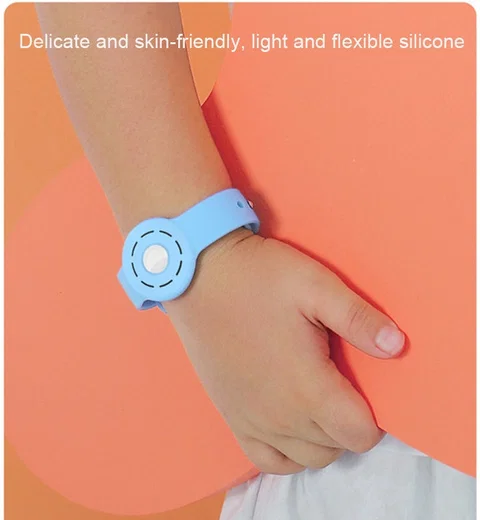 Apple AirTag Armbandje voor Kinderen Siliconen met Drukknoop Zwart afbeelding 2