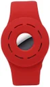 Apple AirTag Horloge Bandje voor Kinderen Siliconen met Drukknoop Rood