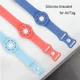 Apple AirTag Horloge Bandje voor Kinderen Siliconen met Drukknoop Rood afbeelding 6