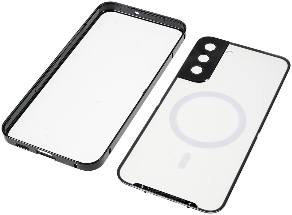 Samsung Galaxy S22 Hoesje Camera Protectie MagSafe Back Cover Zwart afbeelding 8