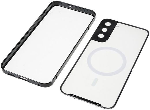 Samsung Galaxy S22 Hoesje Camera Protectie MagSafe Back Cover Zwart afbeelding 8